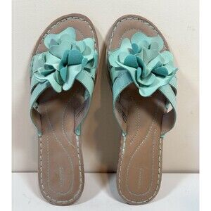 Sonoma Snmarielmint Floral Slide Fashion Low Sandal Womens Sz 8.5 Cushioned  EUC